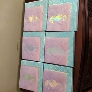 Seahorse Mermaid Scale Party Napkins 6 Packs New